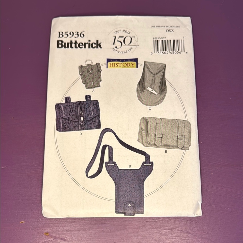 Butterick Bag Pattern B5936